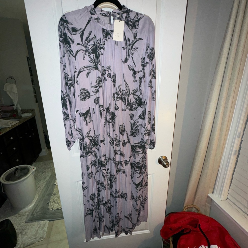A NEW DAY PURPLE PATTERN MAXI